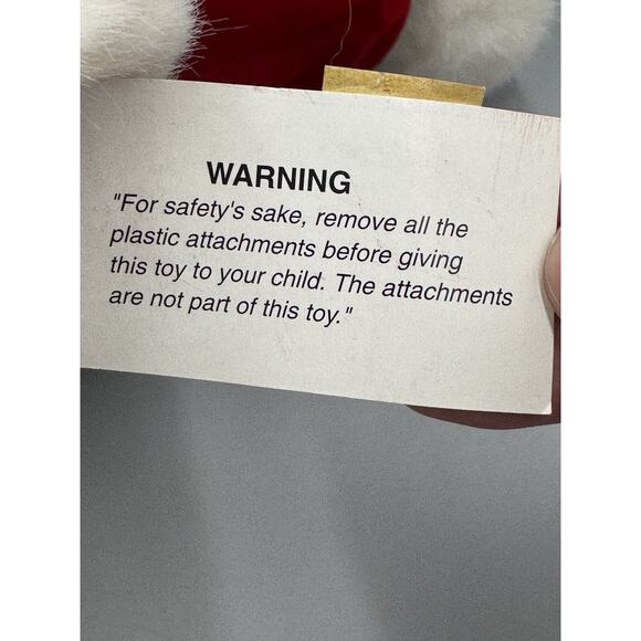 Vintage 1995 K-Mart Santa Time Teddy BEAR Christmas Plush 18” Stuffed Animal - Picture 7 of 10